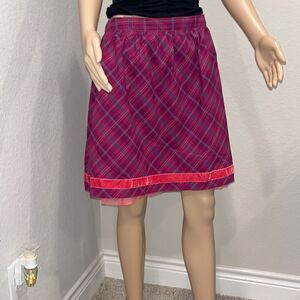Matilda Jane plaid skirt fully lined
